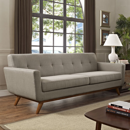 Engage Upholstered Sofa, Granite Grey Fabric