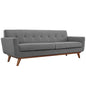 Engage Upholstered Sofa, Grey Fabric