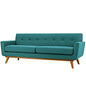 Engage Upholstered Fabric Sofa, Fabric, Aqua Blue 13240