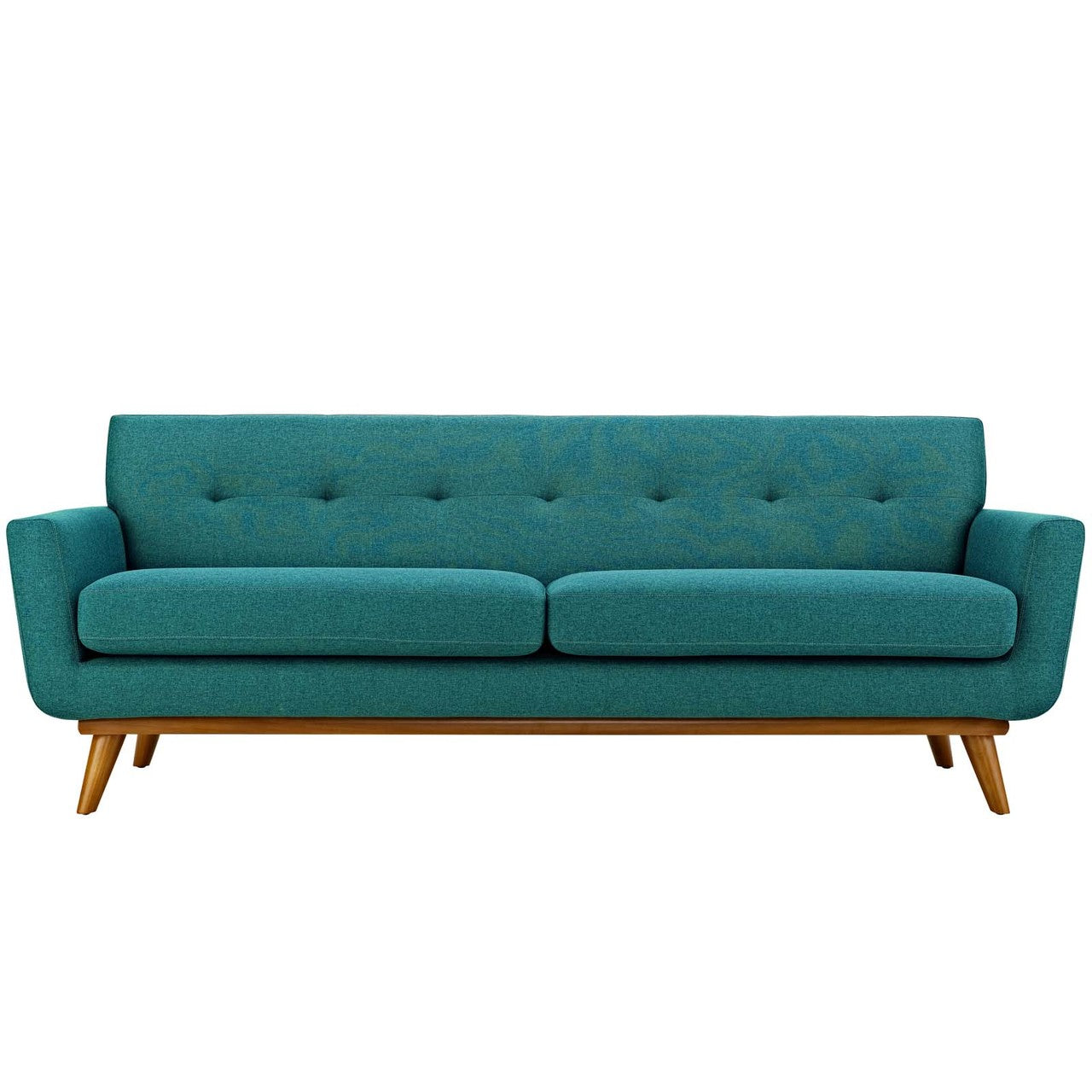 Engage Upholstered Fabric Sofa, Fabric, Aqua Blue 13240