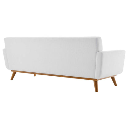 Engage Upholstered Fabric Sofa, Fabric, White, 18092