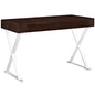 Sector Office Desk, Brown Wood