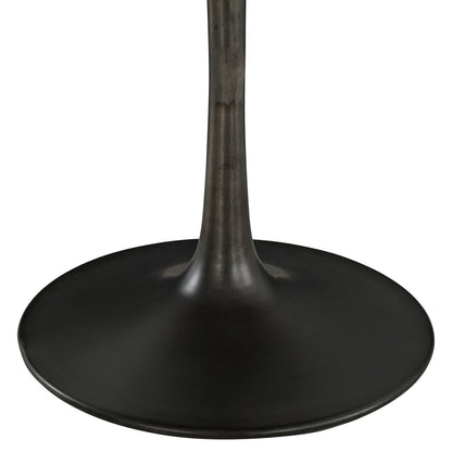 Drive Wood Top Dining Table in Black Set