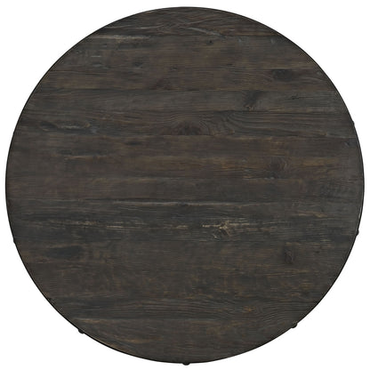 Drive Wood Top Dining Table in Black Set