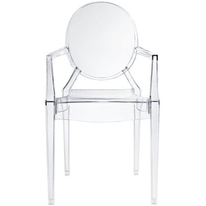 Casper Dining Armchair in Clear