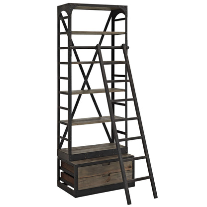 Velocity Wood Stand in Brown