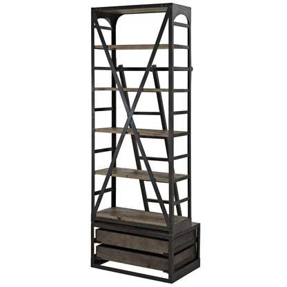 Velocity Wood Stand in Brown