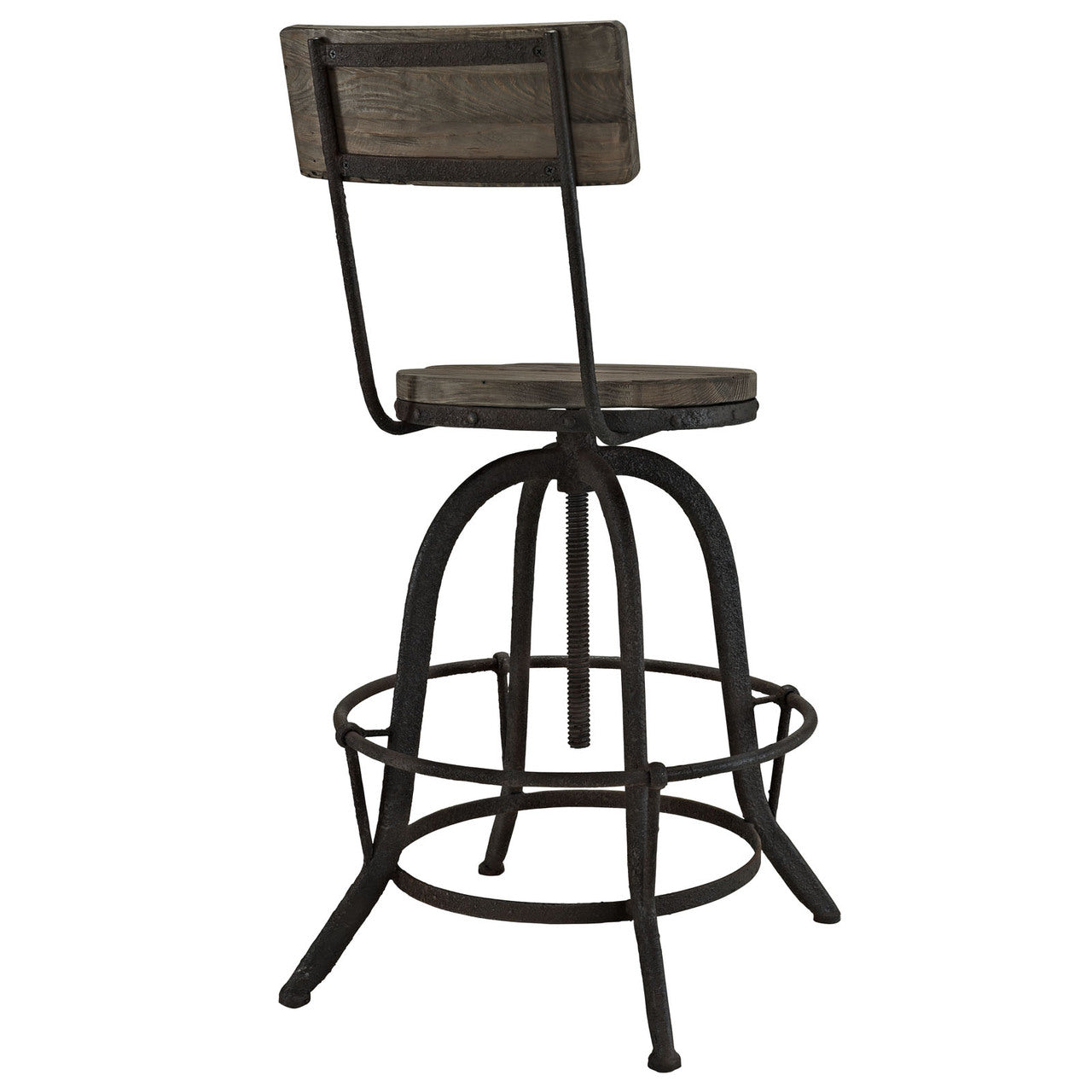 Procure Wood Bar Stool in Brown