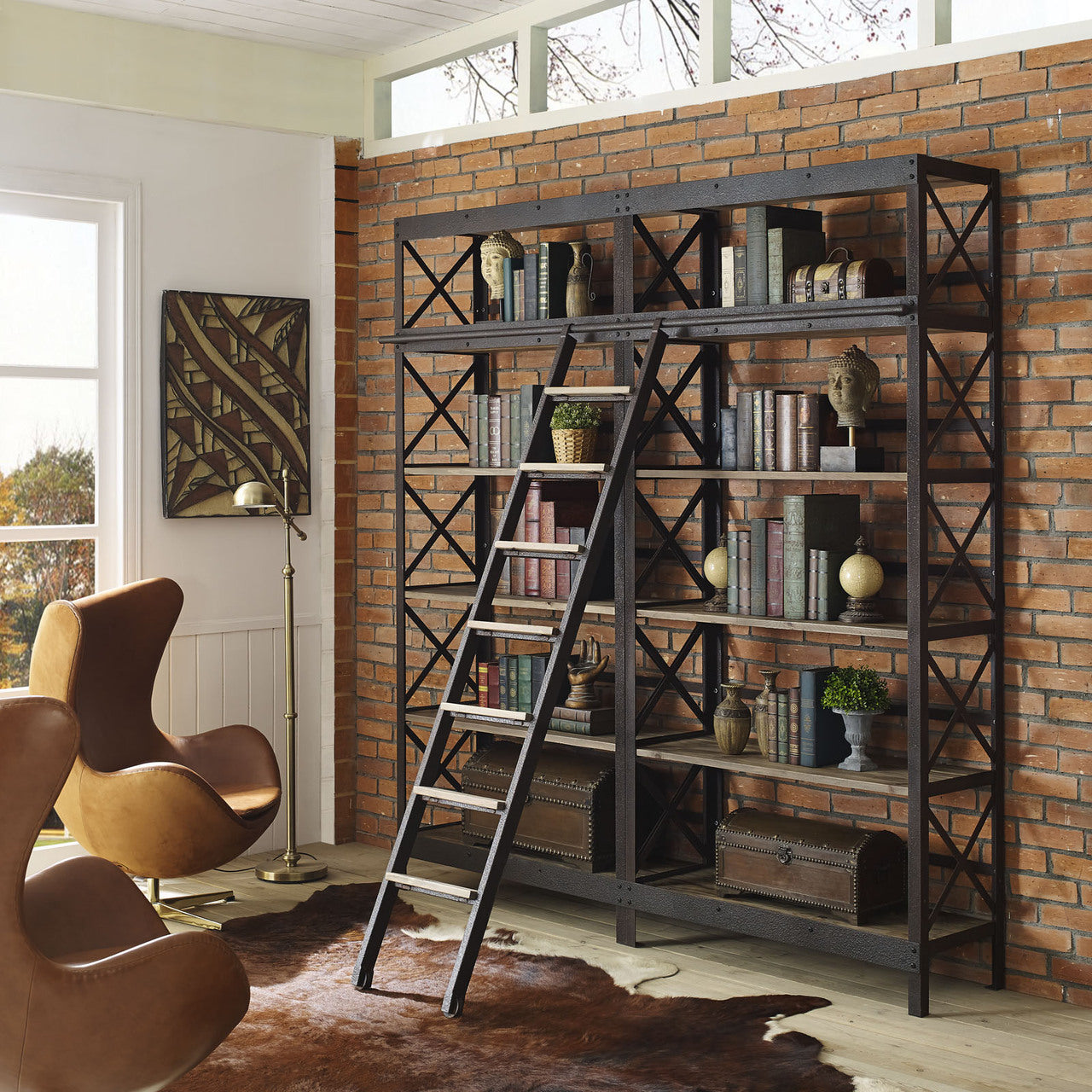 Headway Wood Stand in Brown