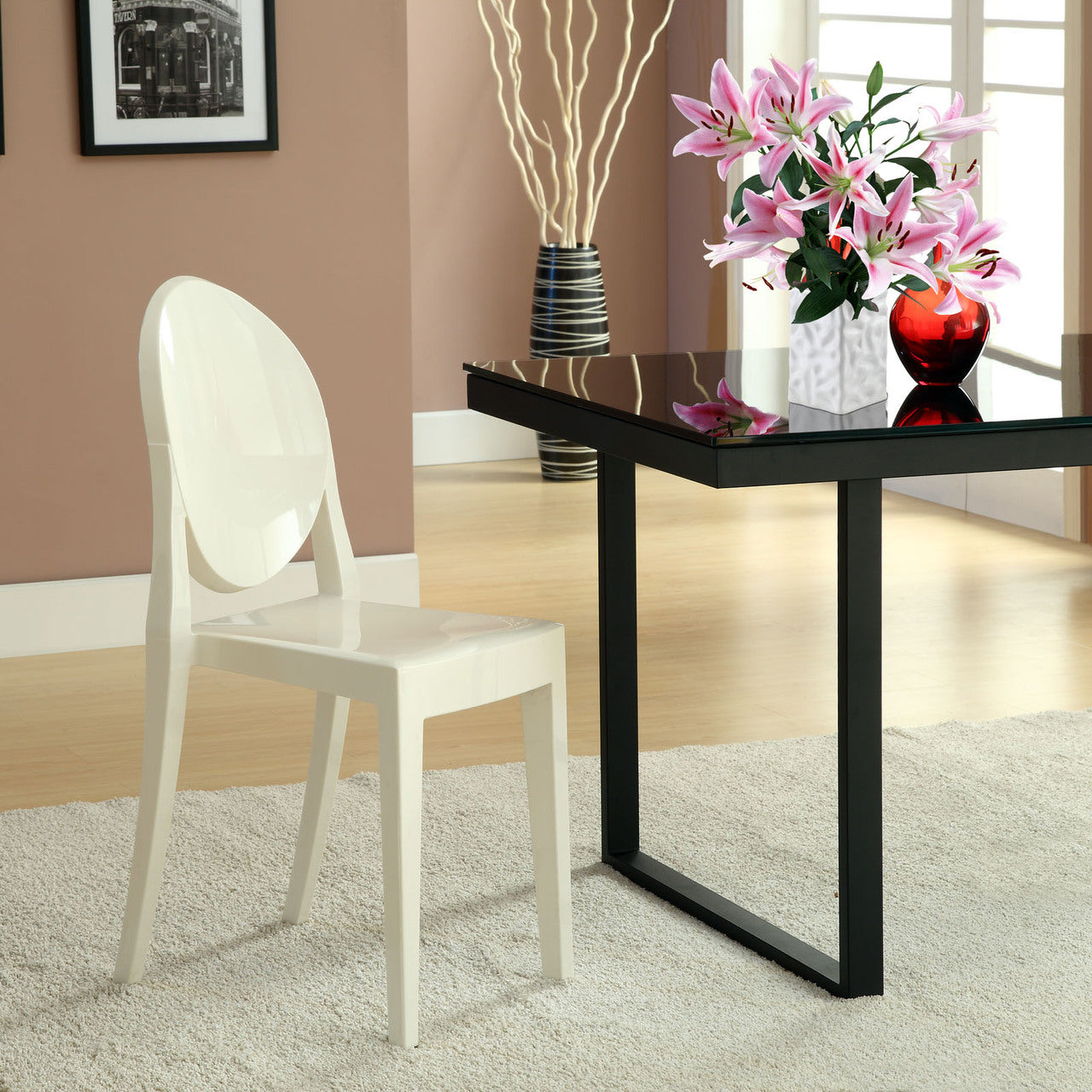 Casper Dining Side Chair in White