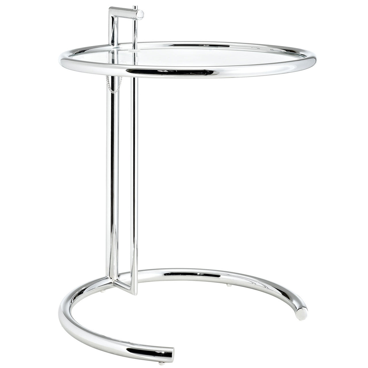 Eileen Gray Side Table in Silver