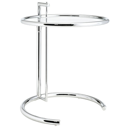 Eileen Gray Side Table in Silver