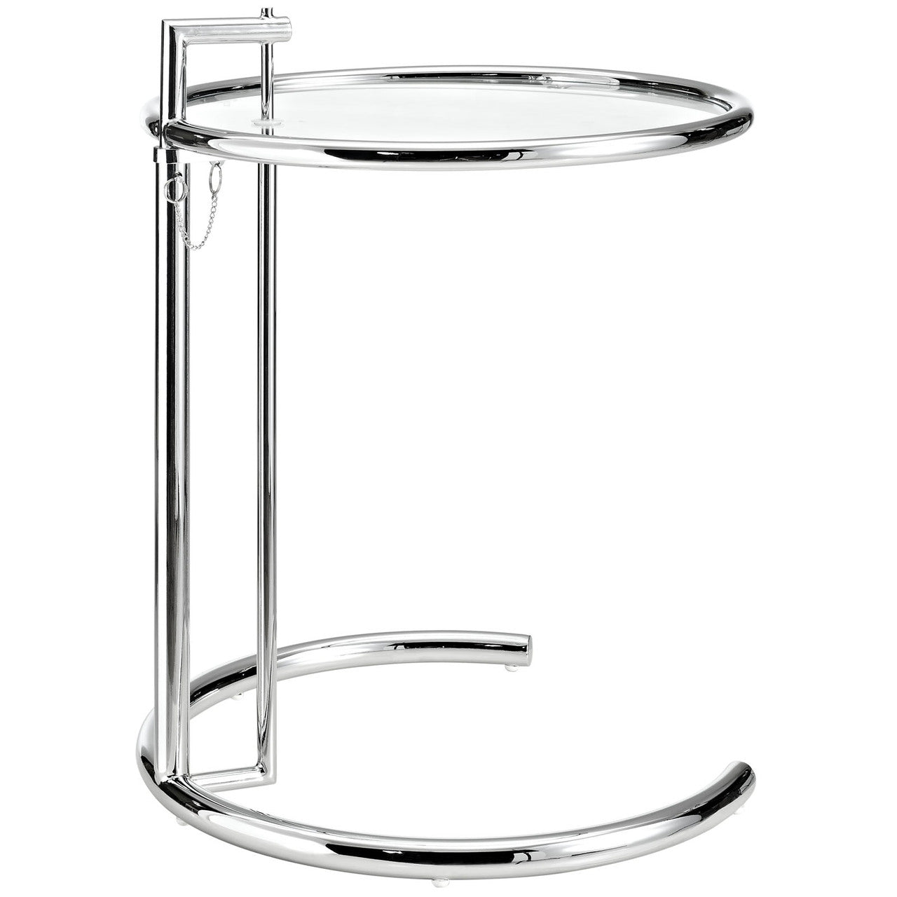 Eileen Gray Side Table in Silver