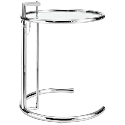 Eileen Gray Side Table in Silver
