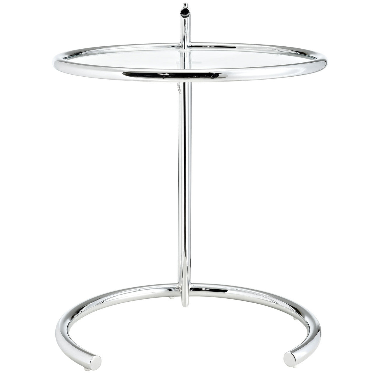 Eileen Gray Side Table in Silver
