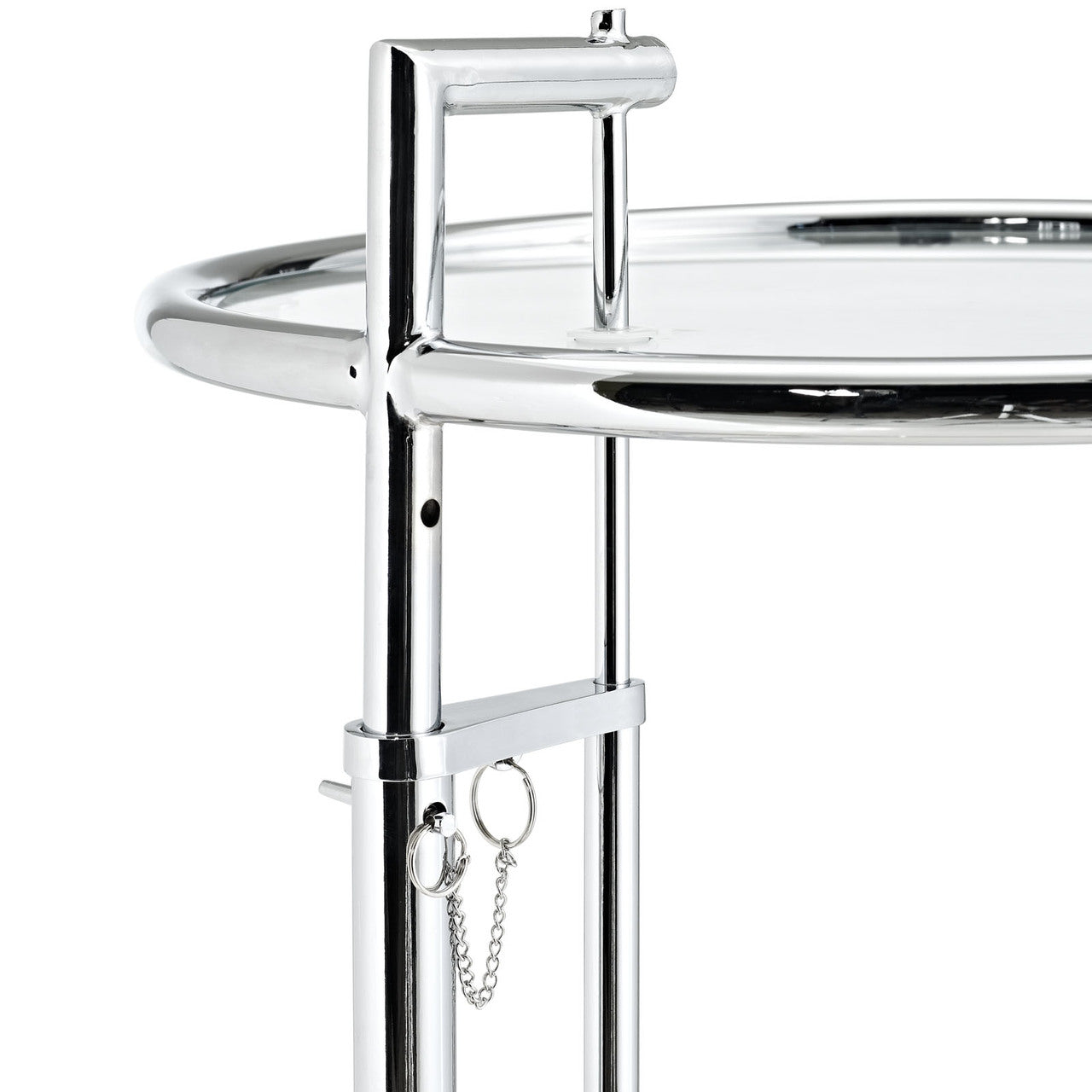 Eileen Gray Side Table in Silver