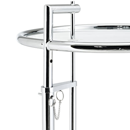 Eileen Gray Side Table in Silver