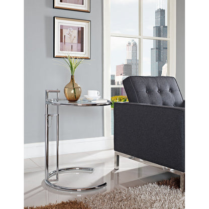 Eileen Gray Side Table in Silver
