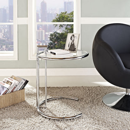 Eileen Gray Side Table in Silver