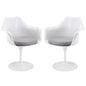 Lippa Dining Armchair Set of 2 in Gray