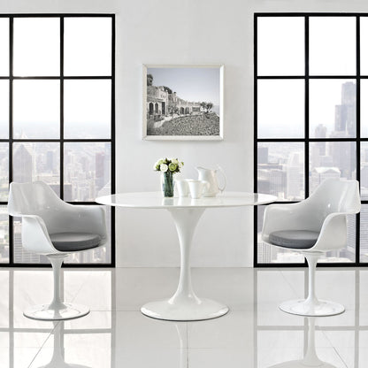 Lippa Dining Armchair Set of 2 in Gray
