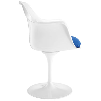 Lippa Dining Armchair Set of 4, Blue Plastic