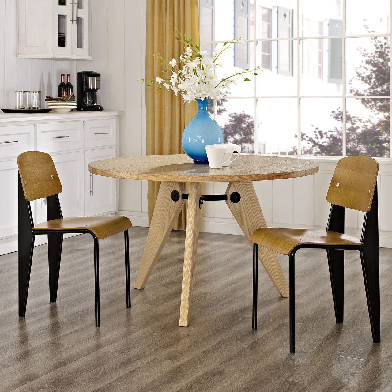 Cabin Dining Side Chair Set of 2 in Walnut