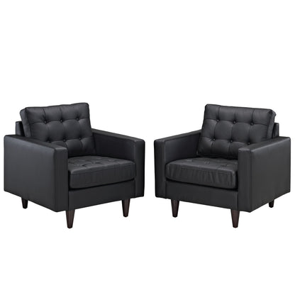 Empress Armchair Set of 2 in Black