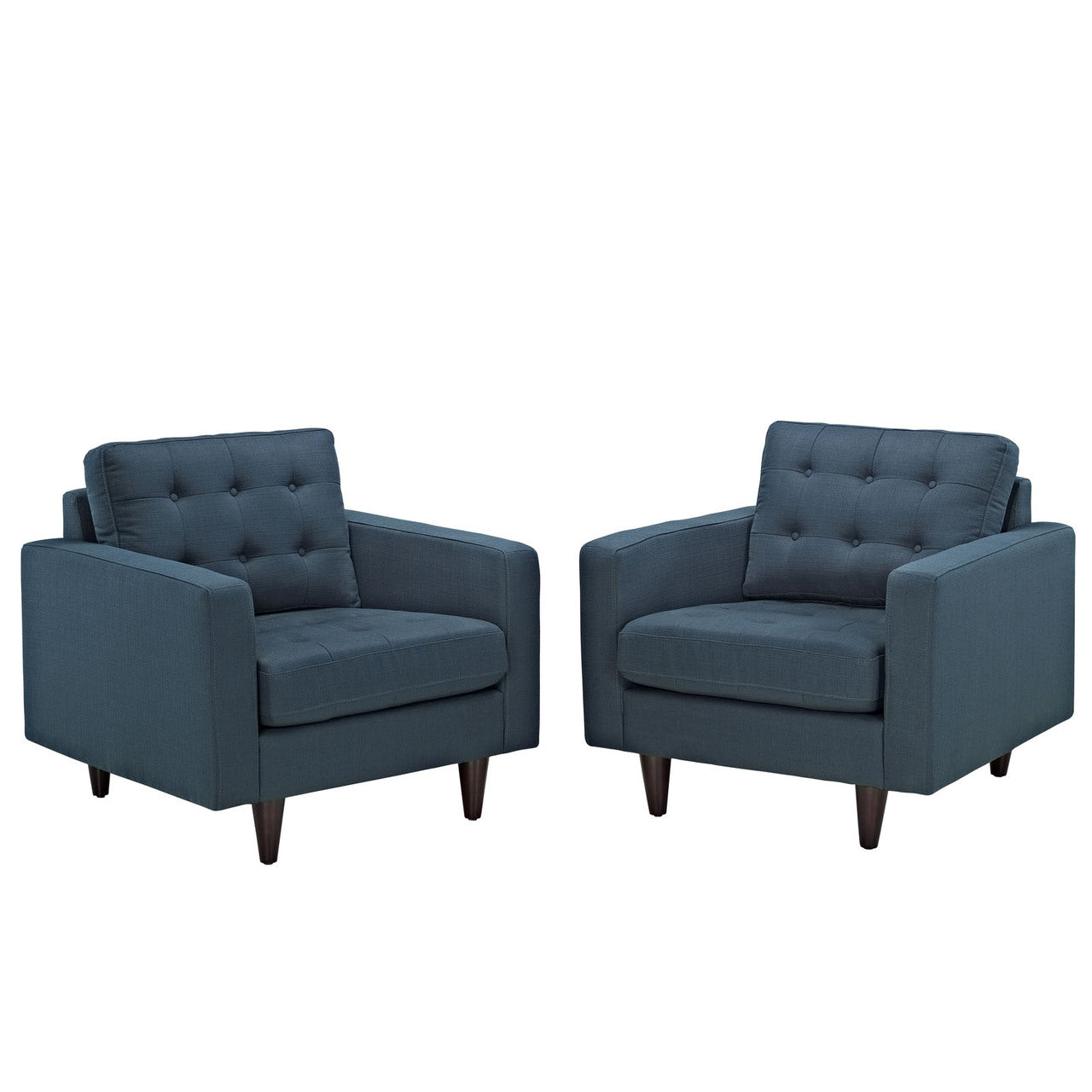 Empress Armchair Set of 2 in Azure