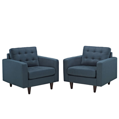 Empress Armchair Set of 2 in Azure