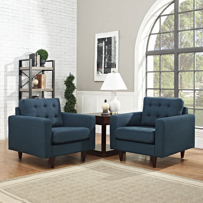 Empress Armchair Set of 2 in Azure