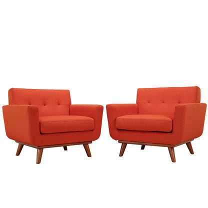 Engage Armchair Set of 2 in Atomic Red