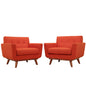 Engage Armchair Set of 2 in Atomic Red