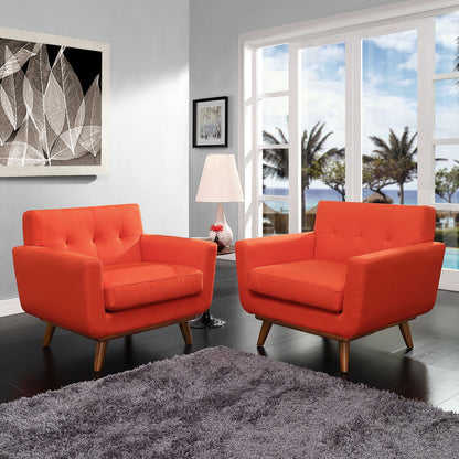 Engage Armchair Set of 2 in Atomic Red
