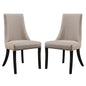 Reverie Dining Side Chair Set of 2 in Beige