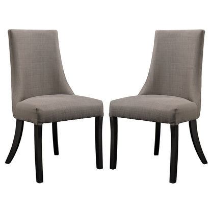 Reverie Dining Side Chair Set of 2 in Gray