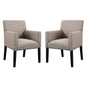 Chloe Armchair Set of 2 in Beige