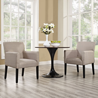 Chloe Armchair Set of 2 in Beige