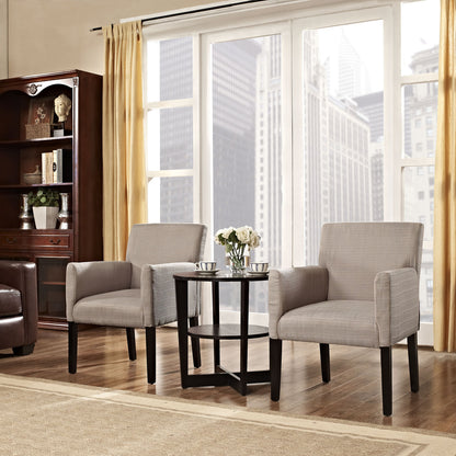 Chloe Armchair Set of 2 in Beige