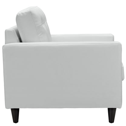 Empress Sofa and Armchairs Set of 3 in White