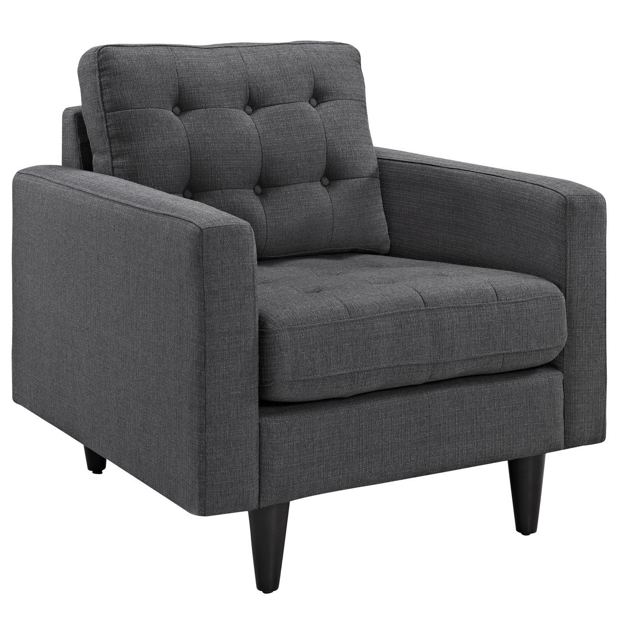 Empress Armchair and Sofa Set of 2 in Gray