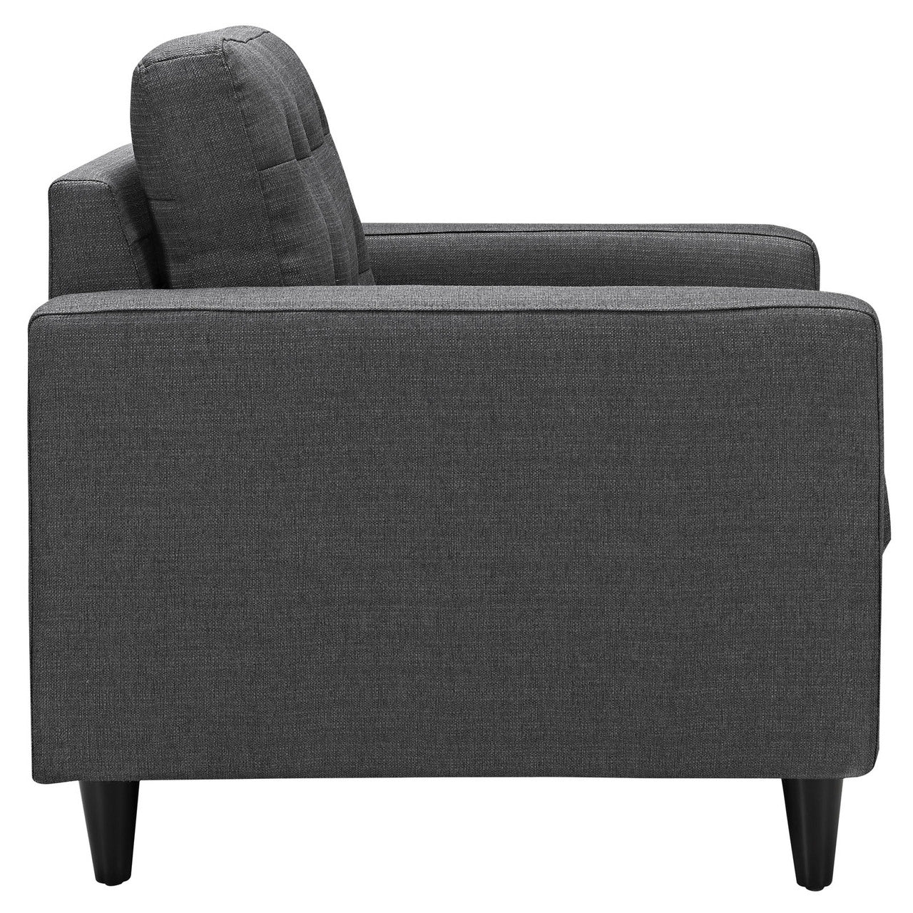 Empress Armchair and Sofa Set of 2 in Gray