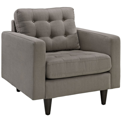 Empress Armchair and Sofa Set of 2 in Granite