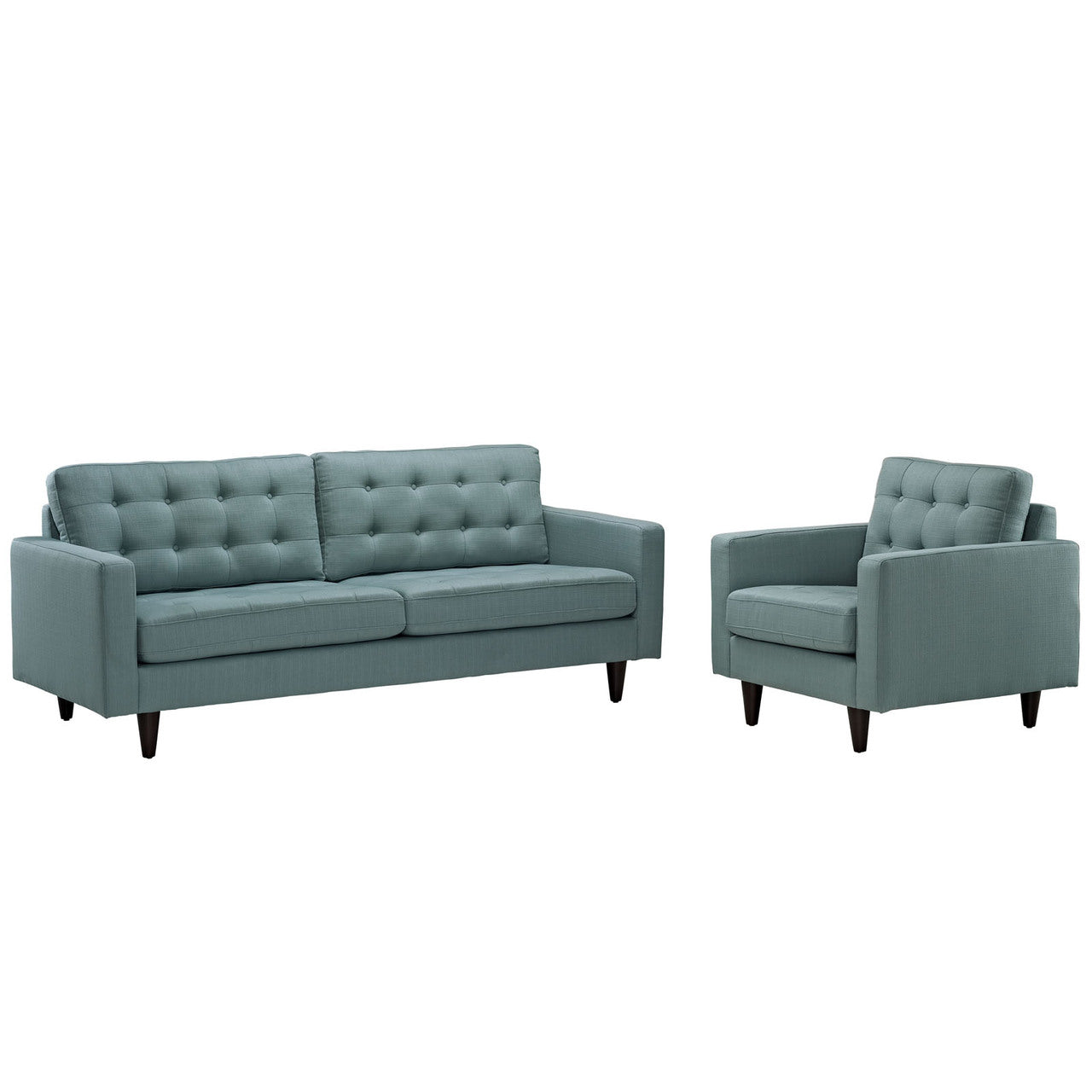 Empress Armchair and Sofa Set of 2 in Lagua