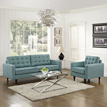 Empress Armchair and Sofa Set of 2 in Lagua