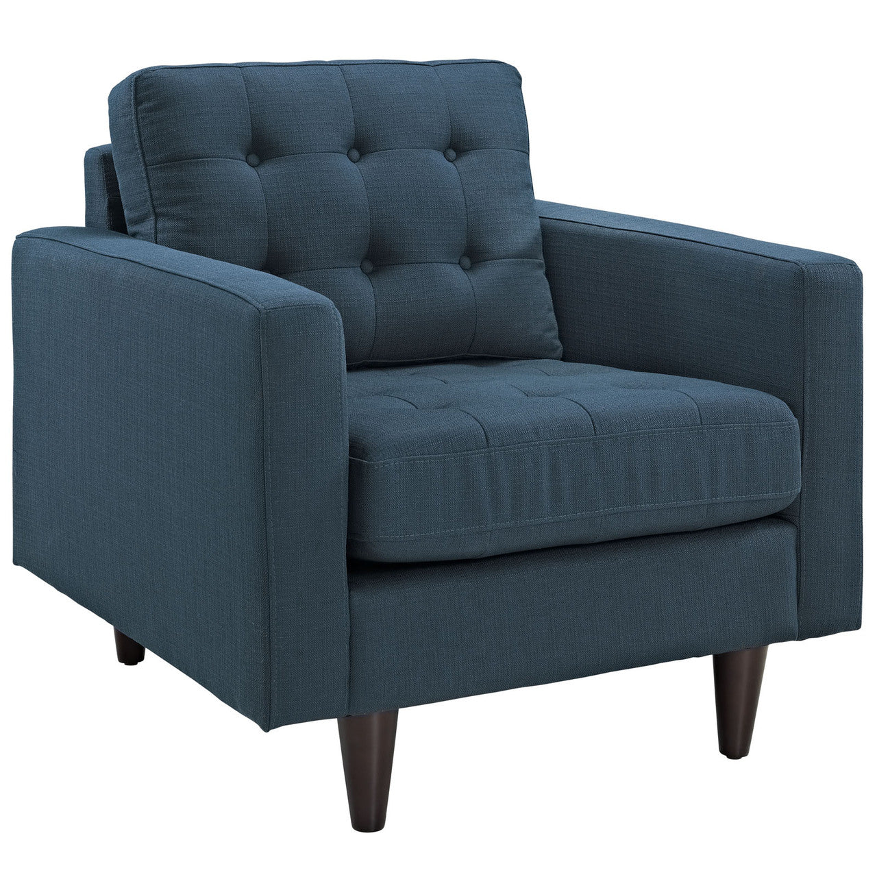 Empress Sofa and Armchairs Set of 3 in Azure