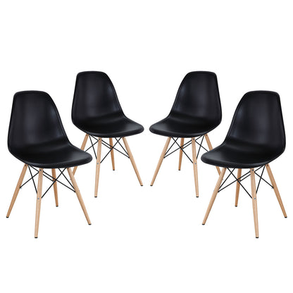 Pyramid Dining Side Chairs Set of 4 in Black