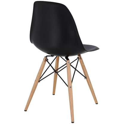 Pyramid Dining Side Chairs Set of 4 in Black
