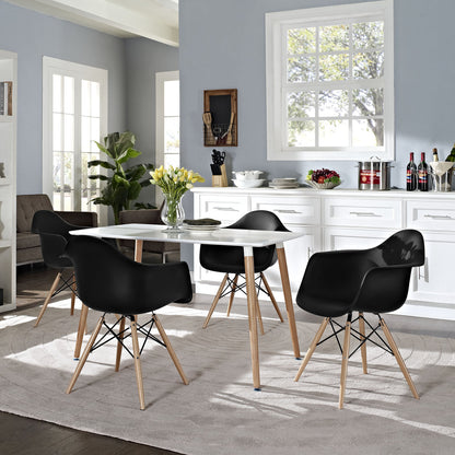 Pyramid Dining Side Chairs Set of 4 in Black