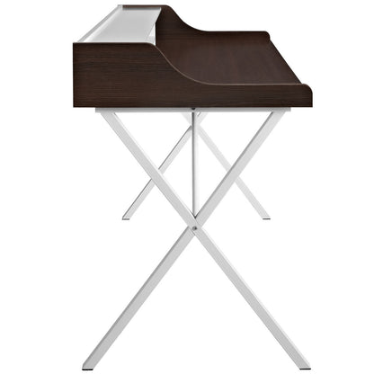 Bin Desk, Brown Wood